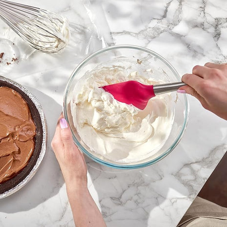 Tovolo Flex-Core Stainless Steel Handled Spatula, Heat-Resistant & BPA-Free Silicone Turner Head, Safe for Cast Iron & Non-Stick Cookware, Dishwasher-Safe: Home & Kitchen