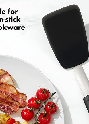 OXO Good Grips Small Silicone Flexible Turner Black