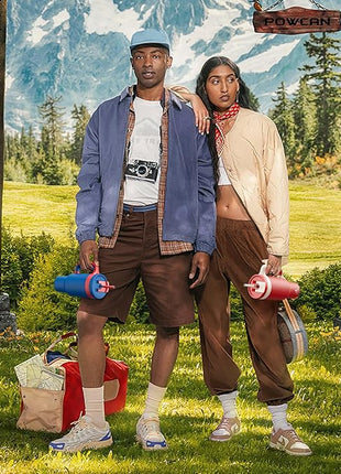 POWCAN 40 oz Tumbler with Handle, 2-in-1 Straw and Sip Lid, Leakproof, Dishwasher Safe, Insulated Stainless Steel Travel Coffee Mug, Keeps Cold for 34 Hours, Fits in Car Cup Holder (Oat)