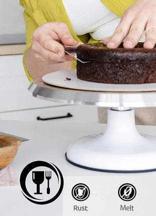 Straight Icing Spatula Stainless Steel Baking Set of 6", 8" & 10" Wooden Handle Cake Decorating Frosting Spatulas