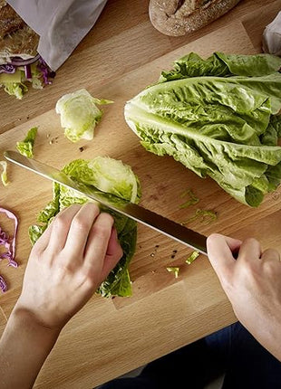 WÜSTHOF Gourmet 7" Hollow Edge Santoku Knife,Black