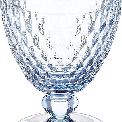 Villeroy & Boch Boston Colored Water Goblet, 11.9 oz, Crystal Glass, Blue