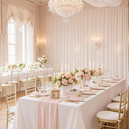 Nervure 350PCS Pink Plastic Plates - Pink Dinnerware Sets for 50 Guests - 100 Disposable Plates, 150 Gold Plastic Silverware, 50 Cups, 50 Napkins for Wedding & Party