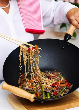 JOYCE CHEN Professional Series Nonstick 14-Inch Wok 13-Piece PFAS Free Cookware Set