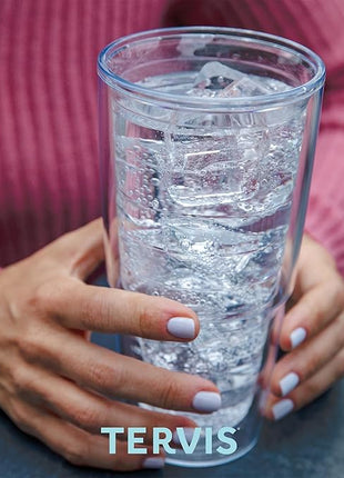 Tervis Kelly Ventura - Floral Collection Made in USA Double Walled Insulated Tumbler Travel Cup Keeps Drinks Cold & Hot, 24oz - Classic, Posy