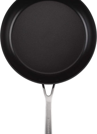 KitchenAid Hard Anodized Induction Nonstick Fry Pan/Skillet with Lid, 12.25 Inch, Matte Black