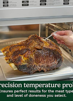 Cuisinart 15-in-1 Extra-Large Digital Air Fryer Oven with 9"x13" 2-in-1 Pan, Air Fry 4 Lbs of Wings, Cook a 13 Lb Turkey or 5+ Lb Chicken, Toast 9 Slices of Bread, and Bake a 13" Pizza, TOA-112