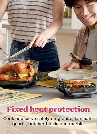 Ninja | Air Fryer | Crispi 4-in-1 Portable Cooking System | 4QT & 6 Cup Glass Containers, Crisper Plates & Storage Lids Included | Microwave, Freezer & Dishwasher Safe | Cherry Crush | FN101DR