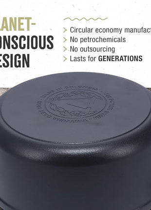 Victoria Cast Iron Large Dutch Oven with Lid and Dual Handles. 7 Quart Pot Seasoned with 100% Kosher Certified Non-GMO Flaxseed Oil