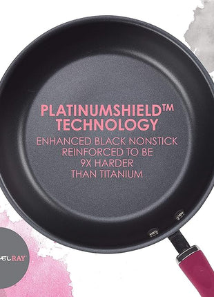 Rachael Ray Create Delicious Deep Hard Anodized Nonstick Frying Pan / Fry Pan / Hard Anodized Skillet - 10.25 Inch, Gray
