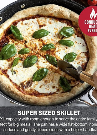 Granitestone Coated Nonstick Frying Pan - 10 Inch Emerald, Skillets Cooking and Frying – PFOA Free