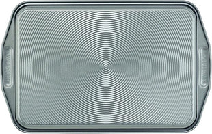 Circulon Total Bakeware Set Nonstick Cookie Baking Sheets with Cooling Rack, 3 Piece, Gray