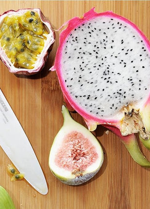 Kyocera FK-3PC-WHOR 3Piece Advanced ceramic Revolution Series Knife Set, Blade Sizes: 5.5", 4.5", 3", Orange