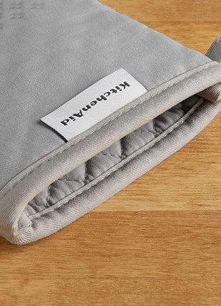 KitchenAid Asteroid Oven Mitt Set, 7"x12.5", Grey, 2 Piece