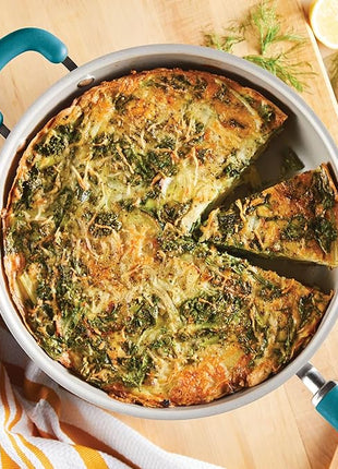 Rachael Ray Create Delicious Deep Nonstick Frying Pan / Fry Pan / Skillet - 12.5 Inch, Blue