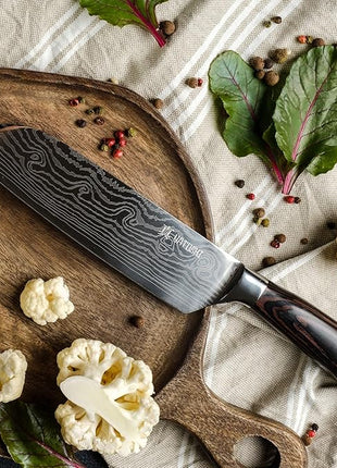 Yatoshi Professional Kitchen Knife Set, 15 Pieces, High Carbon Stainless Steel, Ergonomic Handle