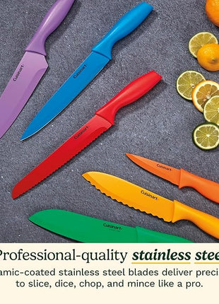 Cuisinart C55-01-12PCKS Collection 12-Piece Knife, Multicolor Advantage-Cutlery-Set, Multi-colored