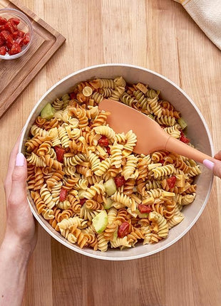 Tovolo Flex-Core All Silicone Spoonula, Tapered Edge, Ergonomic Handle, Heat Resistant