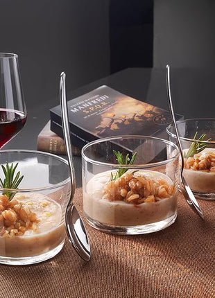 Bormioli Rocco Essential Decor Glassware – Set Of 12 Mini 7.5 Ounce Drinking Glasses For Water, Beverages ,Cocktails & Candle Holders – 7.5oz Clear Tempered Glass Tumblers