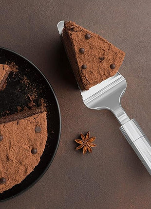 Pie Server Spatula and Cake Cutter Slicer, Stainless Steel Set - Kitchen Essentials for Cutting & Serving Desserts, Brownies, Lasagna