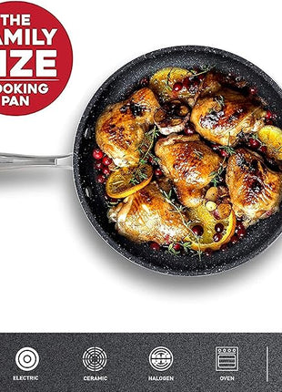 Granitestone Coated Nonstick Frying Pan - 10 Inch Emerald, Skillets Cooking and Frying – PFOA Free