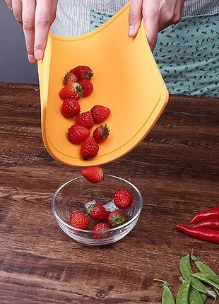 Liflicon Extra Large Thick Silicone Cutting Boards for Kitchen 14.6'' x 10.43'' Flexible Cutting Chopping Boards/Mats Non-slip Deep Drip Juice Groove, Dishwasher Safe-Yellow