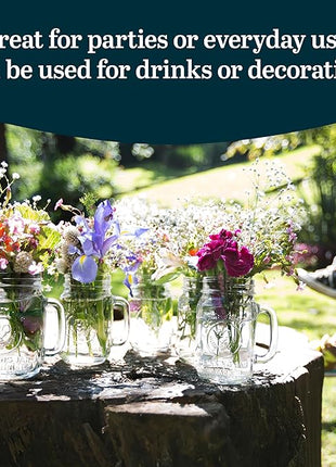 Libbey County Fair Glass Drinking Jars, 16.5-ounce, Set of 12