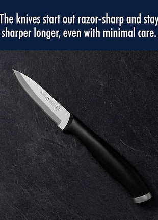 ZWILLING HENCKELS Silvercap Razor-Sharp 3-inch Paring Knife, German Engineered Informed by 100+ Years of Mastery, Black