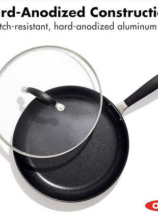 OXO Good Grips Hard Anodized PFOA-Free Nonstick 12" Frying Pan Skillet with Lid Black