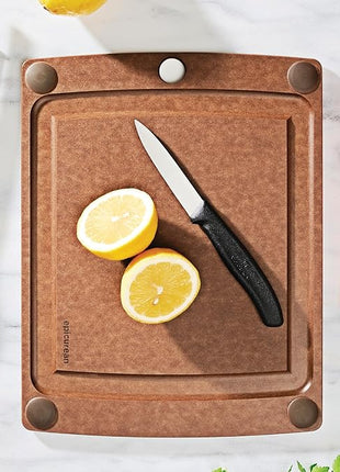 Epicurean All-in-One 11.5" × 9" Cutting Board in Nutmeg