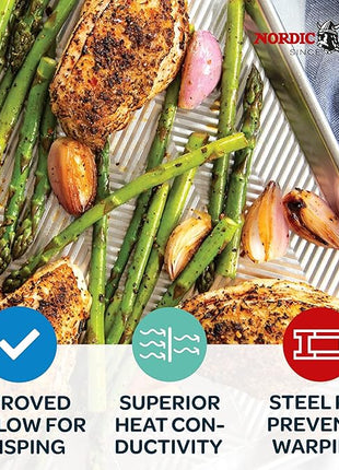 Nordic Ware Prism Half Sheet, Metallic