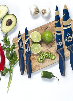 The Sports Vault NFL Los Angeles Rams 5-Piece Kitchen Knife Set