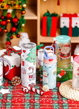 Joyclub 25 Pack 20 oz Sublimation Tumblers Bulk Sublimation Blanks for Heat Transfer Double Wall Insulated Straight SkinnyTumbler with Individually Gift Box and Shrink Wrap Film