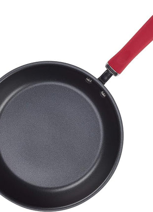 Rachael Ray Create Delicious Deep Hard Anodized Nonstick Frying Pan Set / Skillet Set - 9.5 Inch and 11.75 Inch, Gray