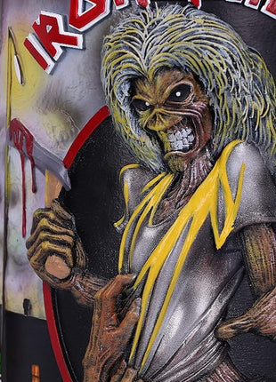 Nemesis Now Iron Maiden Killers Tankard, Hand-Painted Resin, Officially Licensed Eddie Album Collectible, Rock Memorabilia, Stainless Steel Insert, 15.5cm