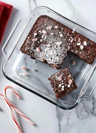 Anchor Hocking Oven Basics Cake Dish & 3 Quart Baking Dish Value Pack – Tempered Glass for Even Baking, Oven Safe, Microwave Safe, Made in USA