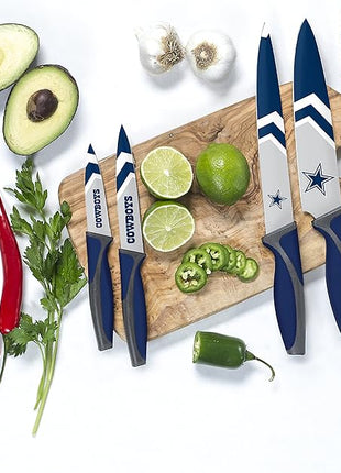 The Sports Vault NFL Dallas Cowboys 5-Piece Kitchen Knife Set
