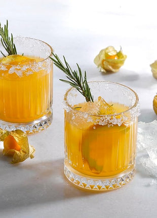 Pasabahce Exclusive Whiskey & Cocktail Glasses Set Of 4 - Premium Old Fashioned Glasses - Premium Scotch, Bourbon, Liquor, Rum Glasses - 11.75 Oz Drinking Glasses - Perfect for Parties, Gifts