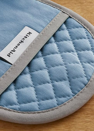 KitchenAid Asteroid Pot Holder 2-Pack Set, Blue Velvet, 6.5"x10"