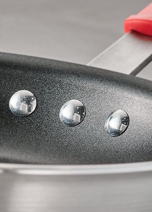 Tramontina Professional 14-Inch Non Stick Extra Large Frying Pan, Heavy-Gauge Aluminum Skillet with Reinforced Nonstick Coating, Red Handle, Dishwasher and Oven Safe