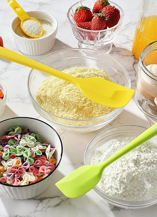 5PCS Silicone Rubber Spatula Set, VITUER Food Grade BPA-Free Spatulas for kitchen Use, Heat Resistant Spatula for Cooking & Baking, Dishwasher Safe