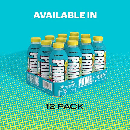 PRIME Hydration SOURNOVA, Sports Drinks, Electrolyte Enhanced for Replenishing Fluids, 250mg BCAAs, B Vitamins, Antioxidants, Low Sugar, 16.9 Fl Oz, 12 Pack
