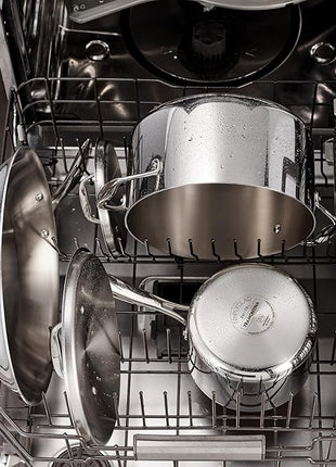 Tramontina Signature Tri-Ply Clad Stainless Steel 11-Piece Cookware Set with Lids, Pots and Pans Kitchen Set, Induction-Ready, Dishwasher-Safe, NSF-Certified