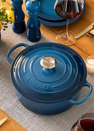 Le Creuset Enameled Cast Iron Signature Round Dutch Oven, 9 qt., Marseille