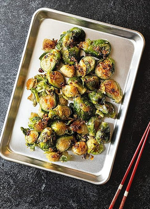 KITCHENATICS Premium Quality Half Sheet Size Baking Pans, Nonstick Cookie Sheets for Baking, Oven Safe Baking Sheet Pans, Heavy Duty 1/2 Commercial Baking Sheets for Oven - 13.1" x 17.9" IN, Set of 2