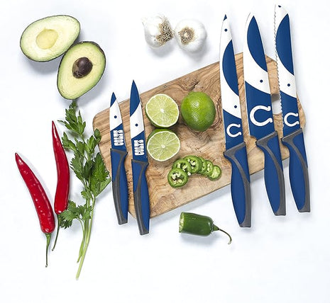 The Sports Vault NFL Indianapolis Colts 5-Piece Kitchen Knife Set