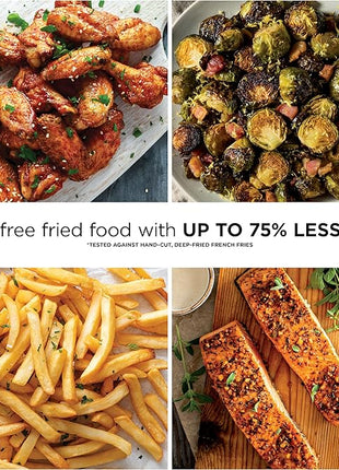 Ninja | Air Fryer Pro XL | 6.5QT Capacity fits up to 9lbs of Wings| 7-in-1 Max Crisp, Broil, Air Fry, Roast, Bake, Reheat & Dehydrate | Dishwasher Safe Parts | Space Saving | Grey | AF182AMZ