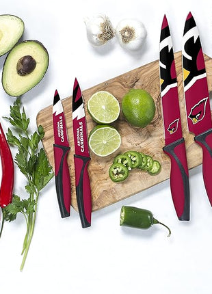 The Sports Vault NFL Arizona Cardinals 5-Piece Kitchen Knife Set