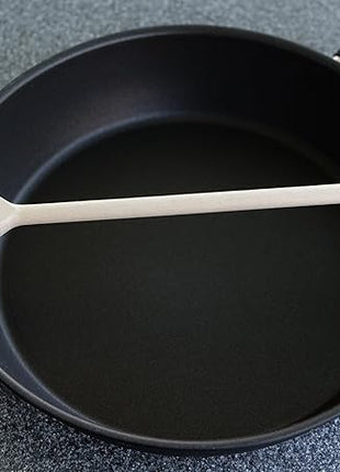 12 Inch Long Wooden Spoon Set by BICB | Natural Beechwood Mixing Spoons for Baking, Cooking & Stirring | Set of 4 Long Wooden Spoons | Cookware Sauce Spoons | Wood Mixing Spoon Set