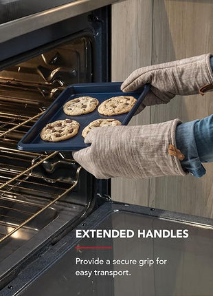 KitchenAid 9x13in Nonstick Aluminized Steel Baking Sheet, Ink Blue